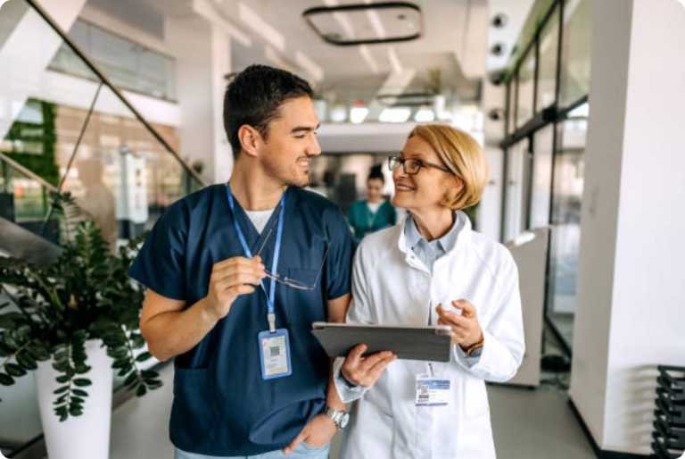 Healthcare professionals collaborating to drive smarter decisions and better patient outcomes.