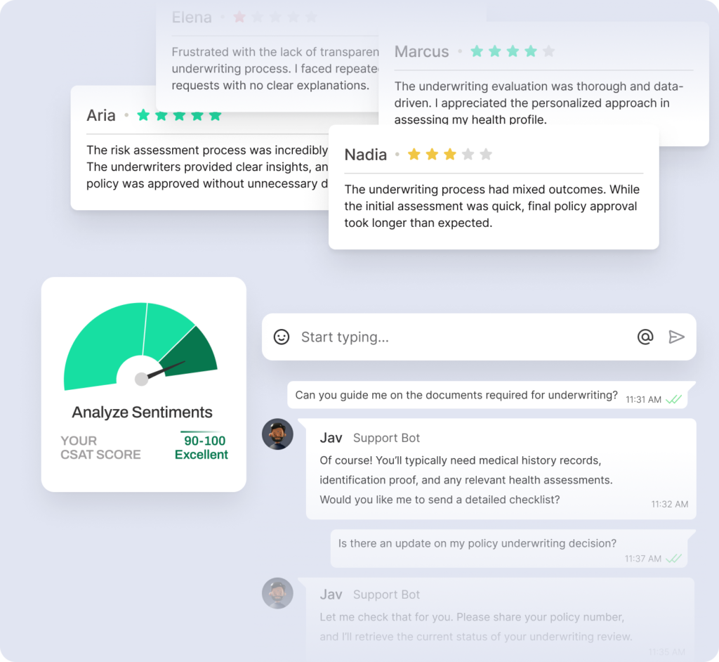 Underwriting Support & Decision Intelligence for Healthcare Payers 6 Underwriting tools improving member satisfaction and provider collaboration through faster, data-driven decisions.